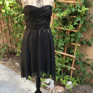 Kimchi Blue Strapless Black Cocktail Dress; M